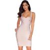meilun Women’s Celebrity Bandage Bodycon Dress Strap Party Pencil Dress(Beige)