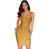 meilun Women’s Celebrity Bandage Bodycon Dress Strap Party Pencil Dress(Ginger)