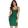 meilun Women’s Celebrity Bandage Bodycon Dress Strap Party Pencil Dress(Green)