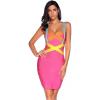 meilun Women’s Celebrity Bandage Bodycon Dress Strap Party Pencil Dress(Multicolor)