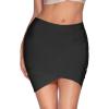 meilun Women’s Rayon Bandage Bodycon Mini Skirt(Black)