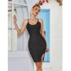 meilun Sexy V-Neck Side Slit Dress for Women Bodycon Dress Cocktail Party Club Dress Y2K Homecoming Dress(Black)