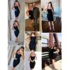 meilun Women’s Celebrity Bandage Bodycon Dress Strap Party Pencil Dress(Black)