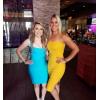 meilun Women’s Celebrity Bandage Bodycon Dress Strap Party Pencil Dress(Blue)