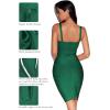 meilun Women’s Celebrity Bandage Bodycon Dress Strap Party Pencil Dress(Green)