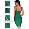 meilun Women’s Celebrity Bandage Bodycon Dress Strap Party Pencil Dress(Green2)