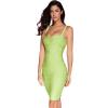 meilun Women’s Celebrity Bandage Bodycon Dress Strap Party Pencil Dress(Lightgreen)