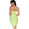 meilun Women’s Celebrity Bandage Bodycon Dress Strap Party Pencil Dress(Lightgreen)