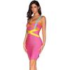 meilun Women’s Celebrity Bandage Bodycon Dress Strap Party Pencil Dress(Multicolor)