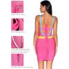 meilun Women’s Celebrity Bandage Bodycon Dress Strap Party Pencil Dress(Multicolor)