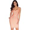 meilun Women’s Celebrity Bandage Bodycon Dress Strap Party Pencil Dress(Orangepink)