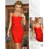 meilun Women’s Celebrity Bandage Bodycon Dress Strap Party Pencil Dress(Red)