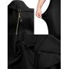 meilun Womens Halter Fishtail Bandage Party Dress Elegant Wedding Guest Dress(Black)