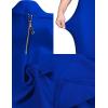 meilun Womens Halter Fishtail Bandage Party Dress Elegant Wedding Guest Dress(Blue)