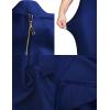 meilun Womens Halter Fishtail Bandage Party Dress Elegant Wedding Guest Dress(Navy)