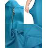 meilun Womens Halter Fishtail Bandage Party Dress Elegant Wedding Guest Dress(Peacock Blue)