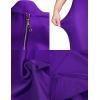meilun Womens Halter Fishtail Bandage Party Dress Elegant Wedding Guest Dress(Purple)