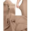 meilun Womens Halter Fishtail Bandage Party Dress Elegant Wedding Guest Dress(Tan)