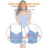 meilun Womens Rayon Belt Detail Bandage Bodycon Party Dress(Baby Blue)