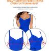 meilun Womens Rayon Belt Detail Bandage Bodycon Party Dress(Blue)