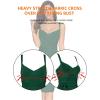 meilun Womens Rayon Belt Detail Bandage Bodycon Party Dress(Green)