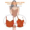 meilun Womens Rayon Belt Detail Bandage Bodycon Party Dress(Sunsetorange)