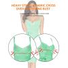 meilun Womens Rayon Belt Detail Bandage Bodycon Party Dress(Viridity)