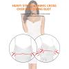 meilun Womens Rayon Belt Detail Bandage Bodycon Party Dress(White)