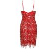 meilun Womens Sequin 1920s Flapper Dress Inspired Evening Party Dance Dress(Red)
