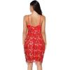 meilun Womens Sequin 1920s Flapper Dress Inspired Evening Party Dance Dress(Red)