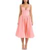 Embroidered Halter Dress Everyday Rustic Home Coming French A-Line Dress(Pink)