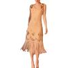 Flapper Dresses 1920s Gastby Sequin Dress for Women Tassels Party Night Cocktail(U-champagne)
