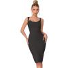 meilun Sleeveless Croset Bandage Dress Evening Party Elegant Bodycon Cocktail Wedding Guest Dress(A-black)
