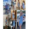 meilun Women’s One Shoulder Bandage Dresses for Women Wedding Guest Sexy Formal Midi Dress(Ice Blue)