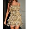 Cocktail Dresses Flapper Dresses 1920s Gatsby with All-Over Sequin Fringe Mini Dresses Prom Party Dress