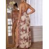 Women Mesh Floor Sleeve Formal Evening Gown Sequin Dress Mermaid Bridemaids Dress(A-shown)