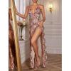 Women Mesh Floor Sleeve Formal Evening Gown Sequin Dress Mermaid Bridemaids Dress(A-shown)