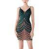 Sexy Sequin Cocktail Dresses Flapper Dresses 1920s Gatsby Mini Prom Party Dress(Z-green)