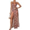 Women Mesh Floor Sleeve Formal Evening Gown Sequin Dress Mermaid Bridemaids Dress(A-shown)