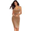 meilun Womens Bodycon Spaghetti Strap Bandage Dress Mini Party Club Dresses