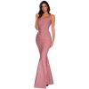 meilun Women’s Maxi Bandage Dress Fishtail Bodycon Formal Evening Dresses(Antipink)