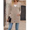 meilun Women’s Knit Cardigan Coat Fall/Winter Style with Waist-Defining Fit and Long Length(Coffee)