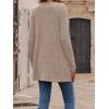 meilun Women’s Knit Cardigan Coat Fall/Winter Style with Waist-Defining Fit and Long Length(Coffee)