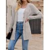 meilun Women’s Knit Cardigan Coat Fall/Winter Style with Waist-Defining Fit and Long Length(Grey)