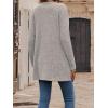 meilun Women’s Knit Cardigan Coat Fall/Winter Style with Waist-Defining Fit and Long Length(Grey)