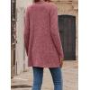 meilun Women’s Knit Cardigan Coat Fall/Winter Style with Waist-Defining Fit and Long Length(Red)