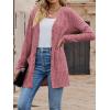 meilun Women’s Knit Cardigan Coat Fall/Winter Style with Waist-Defining Fit and Long Length(Red)