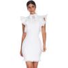 meilun Womens Sleeveless Ruffles Tassel Dress Celebrity Party Dress Vestidos Bodycon Club Dress