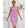 meilun Womens Strapless Bodycon Club Celebrity Evening Party Lady Dress