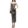 meilun Sparkly Women’s Spaghetti Strap Sequins Dresses Formal Evening Gowns Dress Holiday Maxi Dress(A-black)